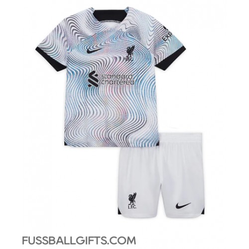 Liverpool Fußballbekleidung Auswärtstrikot Kinder 2022-23 Kurzarm (+ kurze hosen)